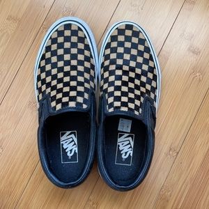 Cheetah Print Slip On Vans